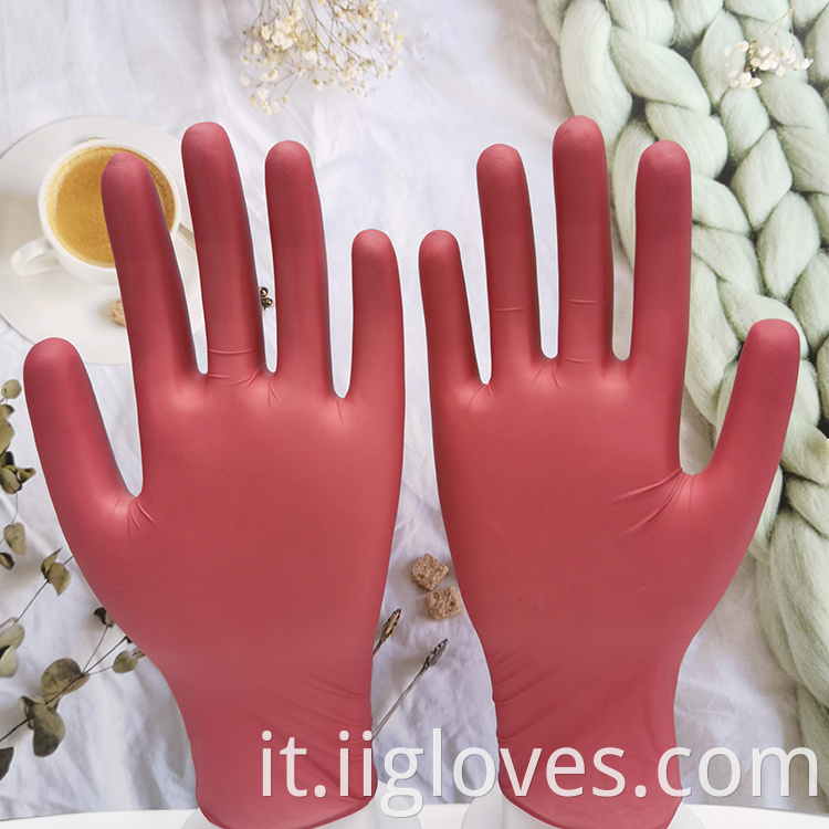 Guanti di sicurezza da lavoro in cucina nitrile senza cibo senza cibo guanti nitrile impermeabili